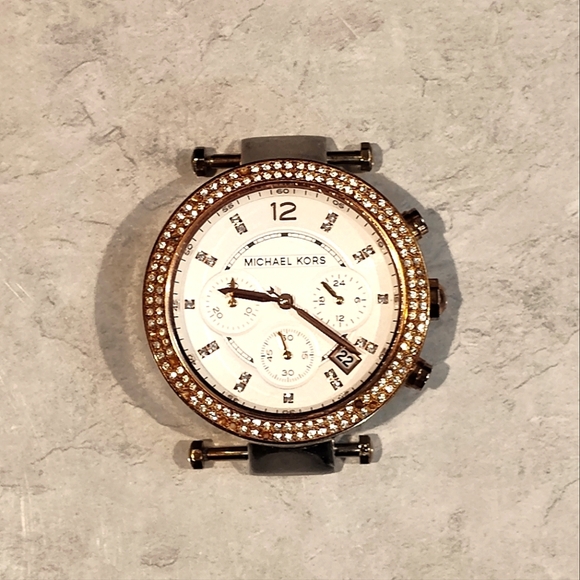 MICHAEL KORS PARKER MK5633 ROSE GOLD WATCH MOTHER OF PEARL FACE NEEDS NEW BAND - Picture 16 of 16